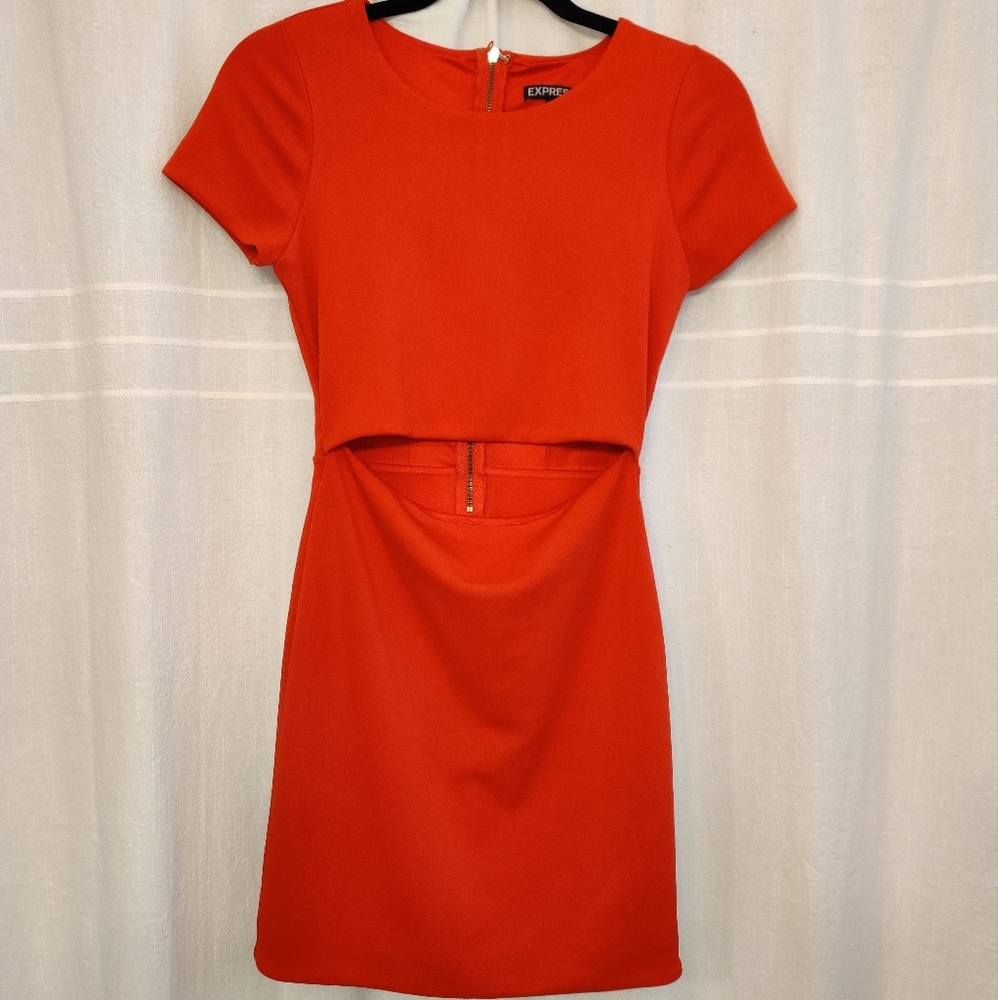 Express Red Dress - Picture 2 of 4